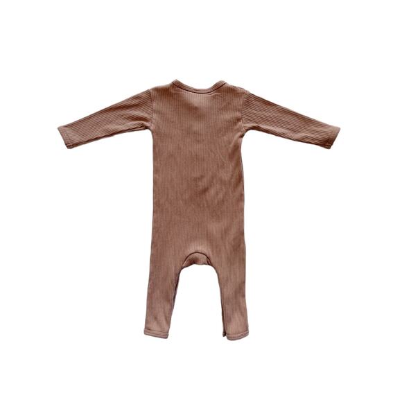 Quincy Mae Ribbed Jumpsuit Romper Size 3-6m - Picture 3 of 4